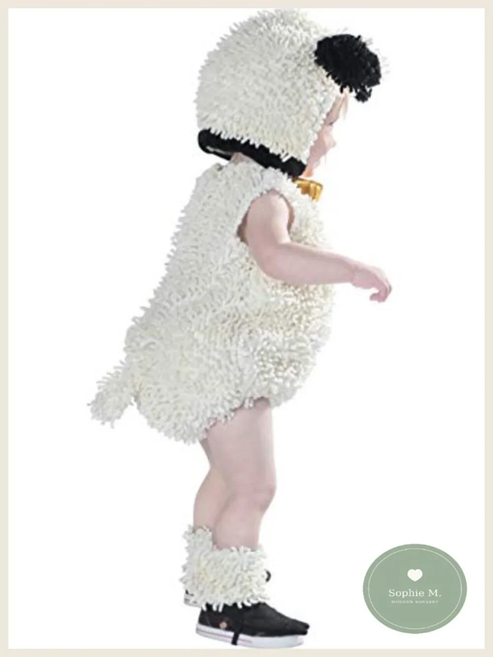 Lamb Costume Baby 18M-2T Romper Hood Shoe Covers
